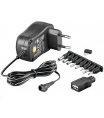 Goobay Univerzální napájecí adaptér 230V/3-12V stejnosměrný 1500mA