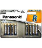 Panasonic Alkalická baterie LR6EPS/8BW Everyday Power (Blistr 8 ks)