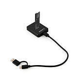 GEMBIRD dokovací stanice pro stolní počítače DD-U3M2, USB-C, M.2 SATA, NVMe SSD, černá