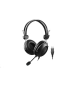 A4tech sluchátka HU-35, USB, černá