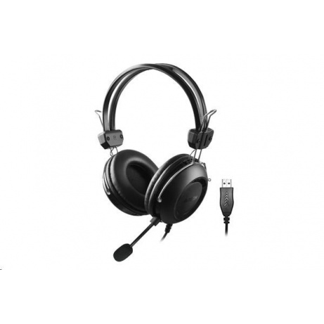 A4tech sluchátka HU-35, USB, černá