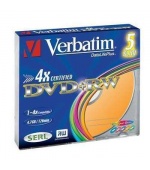 VERBATIM DVD+RW(5-Pack)Slim/Colour//4x/DLP/4.7GB