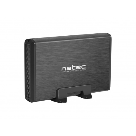 Externí box pro HDD 3,5" USB 3.0 Natec Rhino, černý, včetně napájecího adaptéru