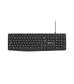 Natec klávesnice Nautilus 2/Drátová USB/CZ-SK layout/Černá