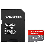 Sandisk Ultra PLUS micro SDXC karta 64GB UHS-I, V10, U1, C10, (150MB/s)