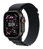 Apple Watch Ultra 3 GPS + Cellular 49mm Black Titanium Case with Black Alpine Loop - Large
