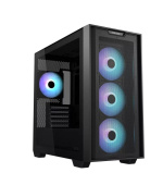 ASUS case A21 PLUS, Mini Tower, průhledná bočnice, 4x 120mm ARGB Fan, černá