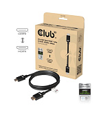 Club3D Kabel Ultra Rychlý HDMI™ Certifikovaný HDMI™ 4K120Hz, 8K60Hz, 2m, 28 AWG
