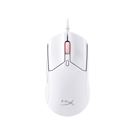 HyperX Pulsefire Haste 2/Herní/Optická/Pro praváky/26 000 DPI/Drátové USB-A/Bílá