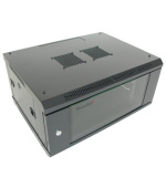 XtendLan 19" nástěnný rozvaděč 4U 600x450, nosnost 60 kg, skleněné dveře, svařovaný, černý
