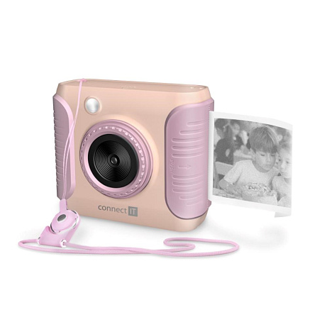 CONNECT IT INSTAPRINT dětský instantní fotoaparát RŮŽOVÝ
