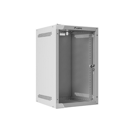 LANBERG RACKOVÁ SKŘÍŇ 10" NÁSTĚNNÁ 9U/280X310 (FLAT PACK) S PROSKLENÝMI DVEŘMI ŠEDÁ