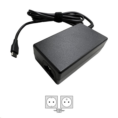 BAZAR - ACER Adapter 65W USB TYPE-C, EU POWER CORD (RETAIL PACK), Black - Poškozený obal (Komplet)