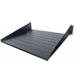 Intellinet police do racku 19", Fixed Shelf, 2U, 400mm depth, Front mounting, max load 25kg, Black