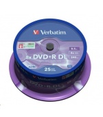 VERBATIM DVD+R(25-pack) Double layer/8x/8.5GB/spindle