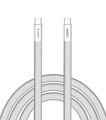 VERBATIM Kabel Sync & Charge SoftTouch USB-C, 100W, 120cm, bílá