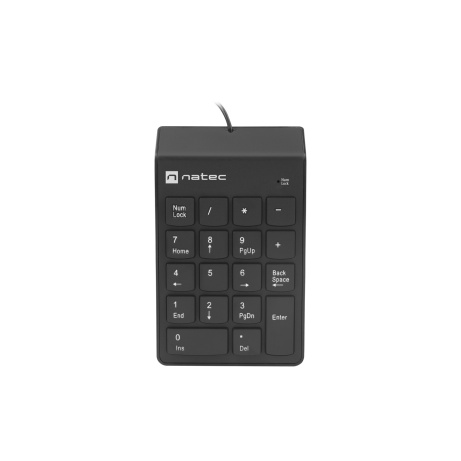 Numerická klávesnice Natec GOBY 2/Drátová USB/Černá