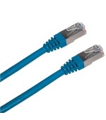 Patch cord FTP cat5e 0,5M modrý