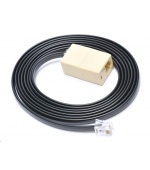 Virtuos prodlužovací kabel 6P6C-24V pro pokladní zásuvky,2m,černý