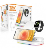 Aligator Stanice Smart Station A s bezdrátovým nabíjením 3v1, 15W