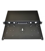 19" Optická vana 12xSC simplex černá aretace plastovým klipem
