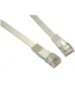 Solarix Patch kabel plochý CAT5E UTP LSOH 0,5m šedý non-snag-proof C5E-111GY-0,5MB