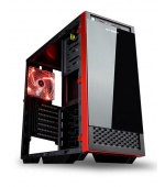 IN WIN skříň 503 Black, Midi Tower, průhledný bok, USB 3.0, bez zdroje, Black