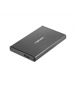 Externí box pro HDD 2,5" USB 3.0 Natec Rhino Go, černý, hliníkové tělo