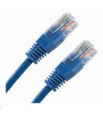XtendLan patch kabel Cat5E, UTP - 1,5m, modrý