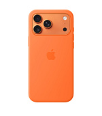Apple iPhone 17 Pro Max Silicone Case with MagSafe – Orange