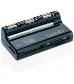 CONNECT IT USB 2.0 hub 3 porty + čtečka karet BOOT