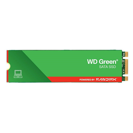 BAZAR VADNY- WD GREEN SSD WDS480G3G0B 480GB Powered by SanDisk M.2 SATA, (R:540, W:465MB/s) (Komplet)