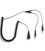 Jabra QD-2x3,5mm, 0,5-2m, coiled