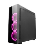 CHIEFTEC skříň Miditower Gaming SCORPION II Black, 2 x USB 3.0/1x USB 2.0, bez zdroje