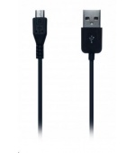 CONNECT IT Kabel microUSB (Samsung/HTC kompatibilní) 1m pro telefon, černý