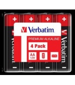 VERBATIM Alkalické baterie AA, 4 Pack - Shrink
