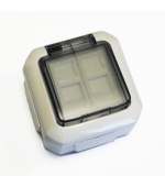 ABB Datová zásuvka OUTDOOR IP54 STP CAT5E 2xRJ45