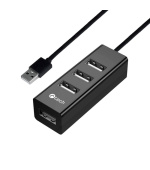 C-TECH USB Hub UHB-U2, 4x USB, černá