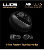 WG - Bluetooth sluchátka WG AirFlex 5, ENC, podpora Qi, černá