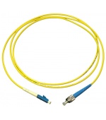Optický patchcord duplex 9/125 LC-FC, PC 15m, OS2