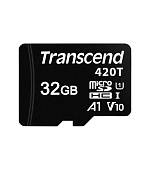 TRANSCEND Industrial Micro SDHC 420T 32GB, Class 10 UHS-I U1 A1, 3D TLC