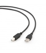 USB kabel typu AB, délka 1,8m HQ černý