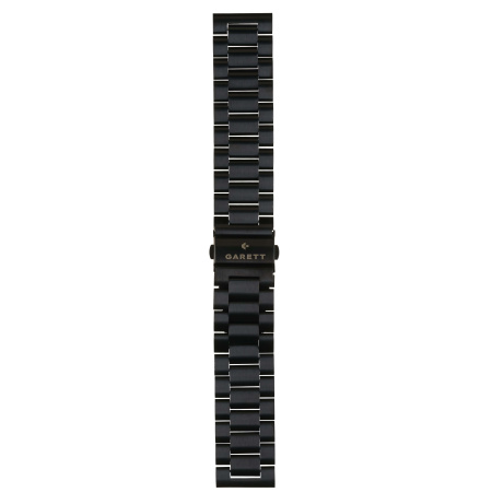 Garett univerzální řemínek 22 mm, černý kovový, typ Solid
