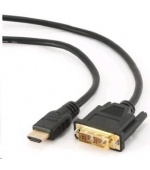 GEMBIRD Kabel HDMI - DVI 3m (M/M, DVI-D, Single Link, zlacené kontakty, stíněný)