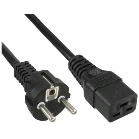 PremiumCord kabel síťový k počítači 230V 16A 3m IEC 320 C19 konektor