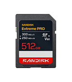 SanDisk SDXC karta 512GB Extreme PRO (R:300/W:250 MB/s, Class 10, UHS-II, V60)