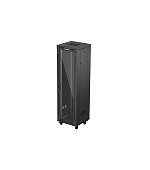 19" VOLNĚ STOJÍCÍ RACKOVÁ SKŘÍŇ 42U/600X600 (FLAT PACK) S PROSKLENÝMI DVEŘMI LCD ČERNÁ LANBERG V2
