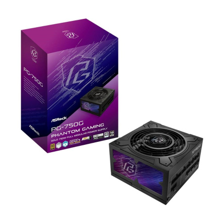 ASROCK zdroj PG-750G,750W, 80Plus Gold, 135 mm, ATX 3.1