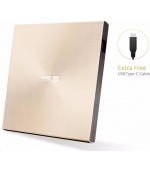 ASUS DVD ZenDrive SDRW-08U9M-U GOLD, External Slim DVD-RW, USB Type-C/Type-A, M-DISC