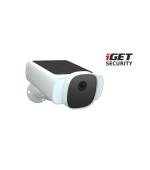 iGET SECURITY EP29 White - WiFi solární bateriová FullHD kamera, IP66, samostatná i pro alarm M5